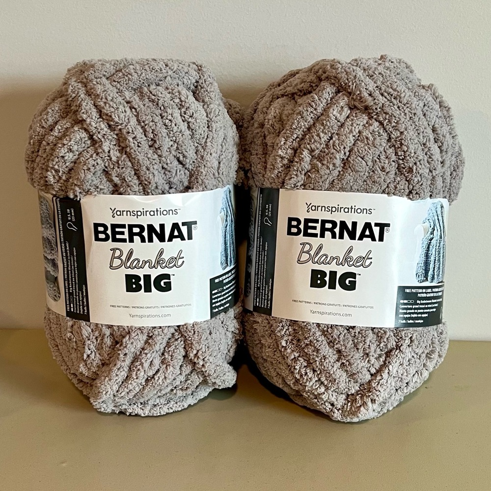 Yarnspirations Bernat Blanket Big Yarn Duo in Discontinued Pale Gray